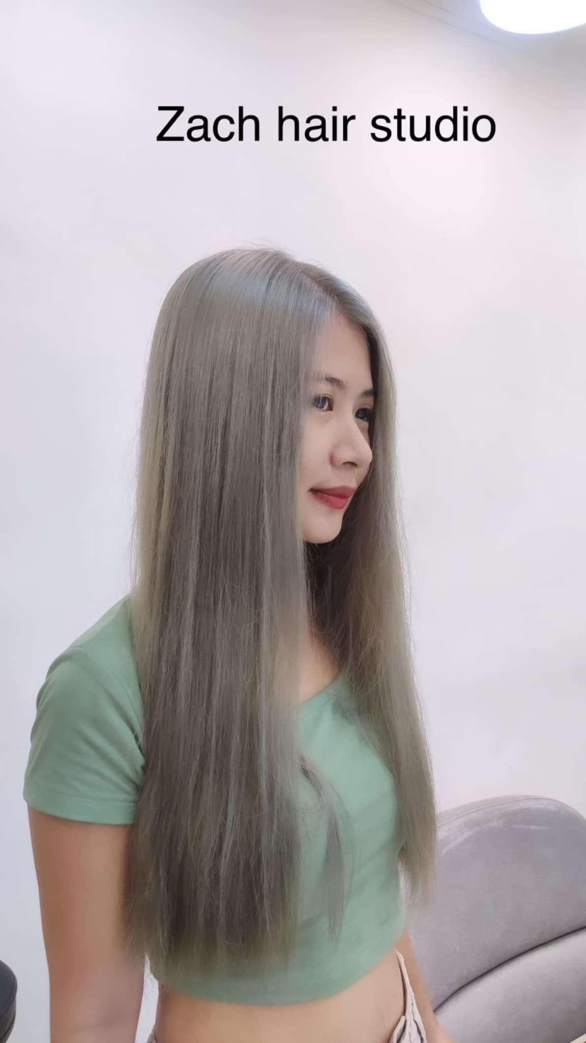 Ash Grey Long Straight