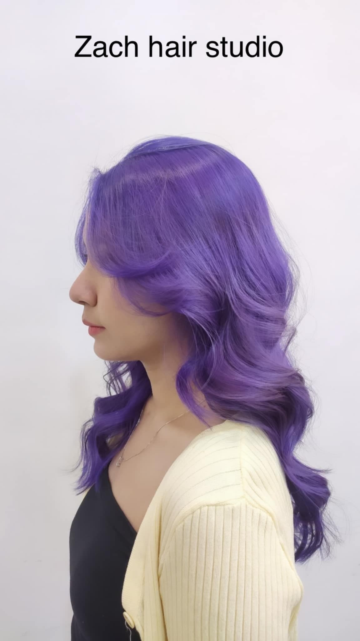 Vivid Purple Waves