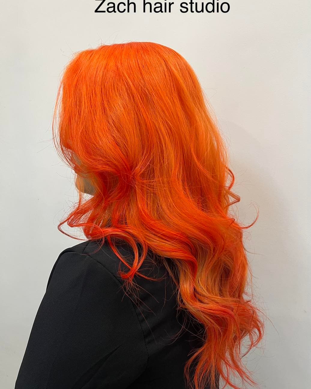 Fiery Orange Long Curls